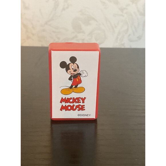 Vintage Disney Mickey Mouse Pencil Sharpener - Red & White - Desktop Stationery - Picture 1 of 2